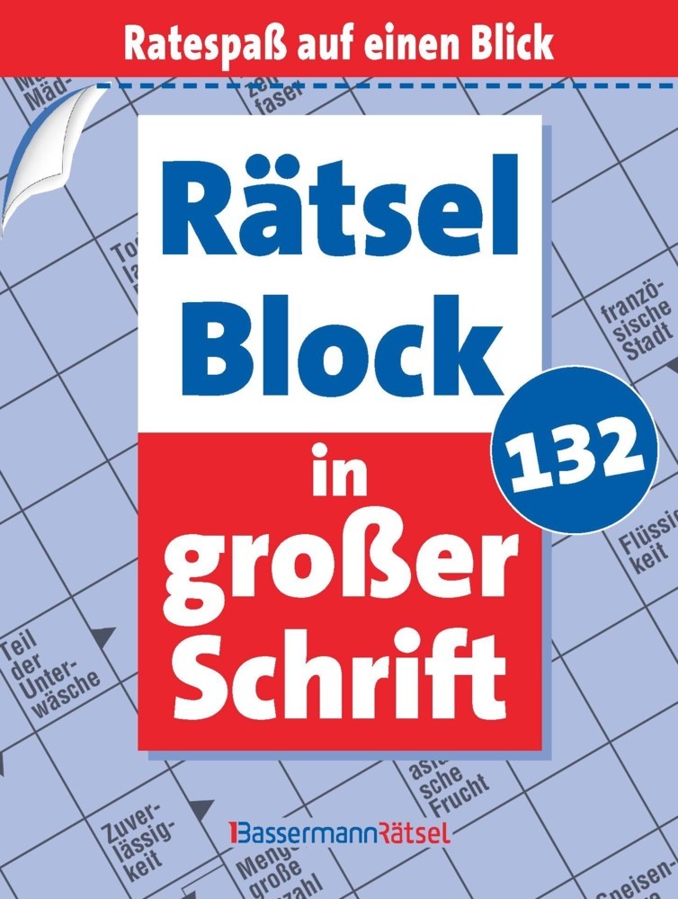 Rätselblock in großer Schrift 132 main product photo