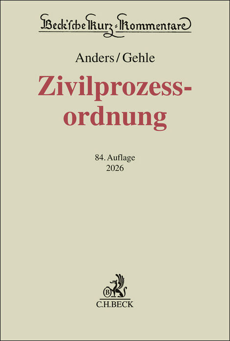 Zivilprozessordnung. ZPO main product photo