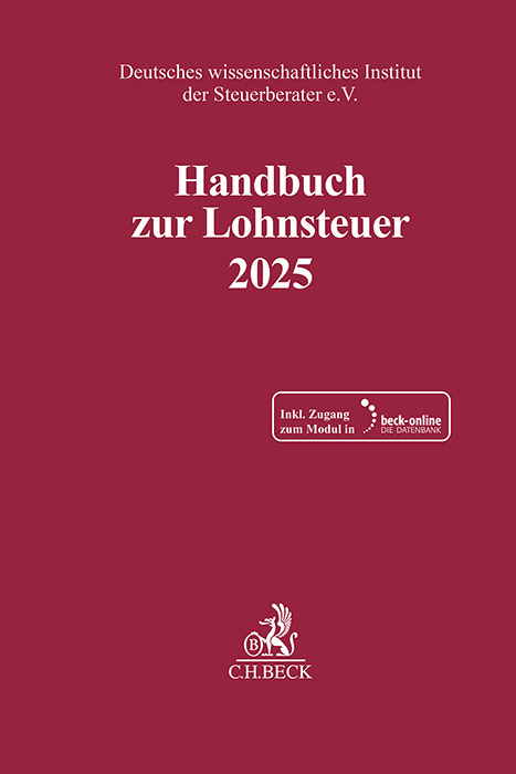 Handbuch zur Lohnsteuer 2025, m. 1 Buch, m. 1 Online-Zugang main product photo