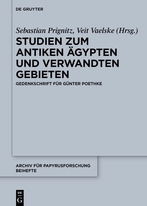 Studien zum antiken Ägypten und verwandten Gebieten main product photo