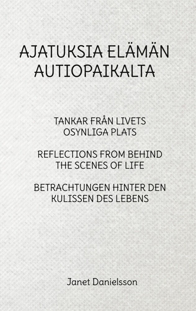 AJATUKSIA ELÄMÄN AUTIOPAIKALTA main product photo