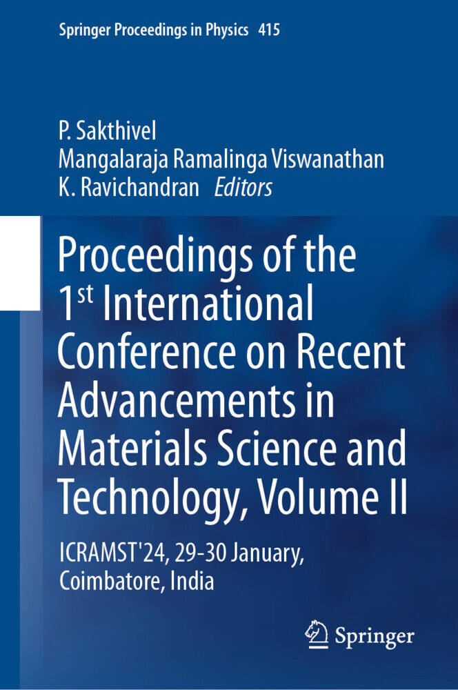 Proceedings of the 1st International Conference on Recent Advancements in Materials Science and Technology, Volume II main product photo
