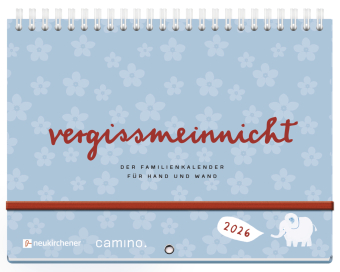 vergissmeinnicht 2026 - Der Familienkalender für Hand und Wand