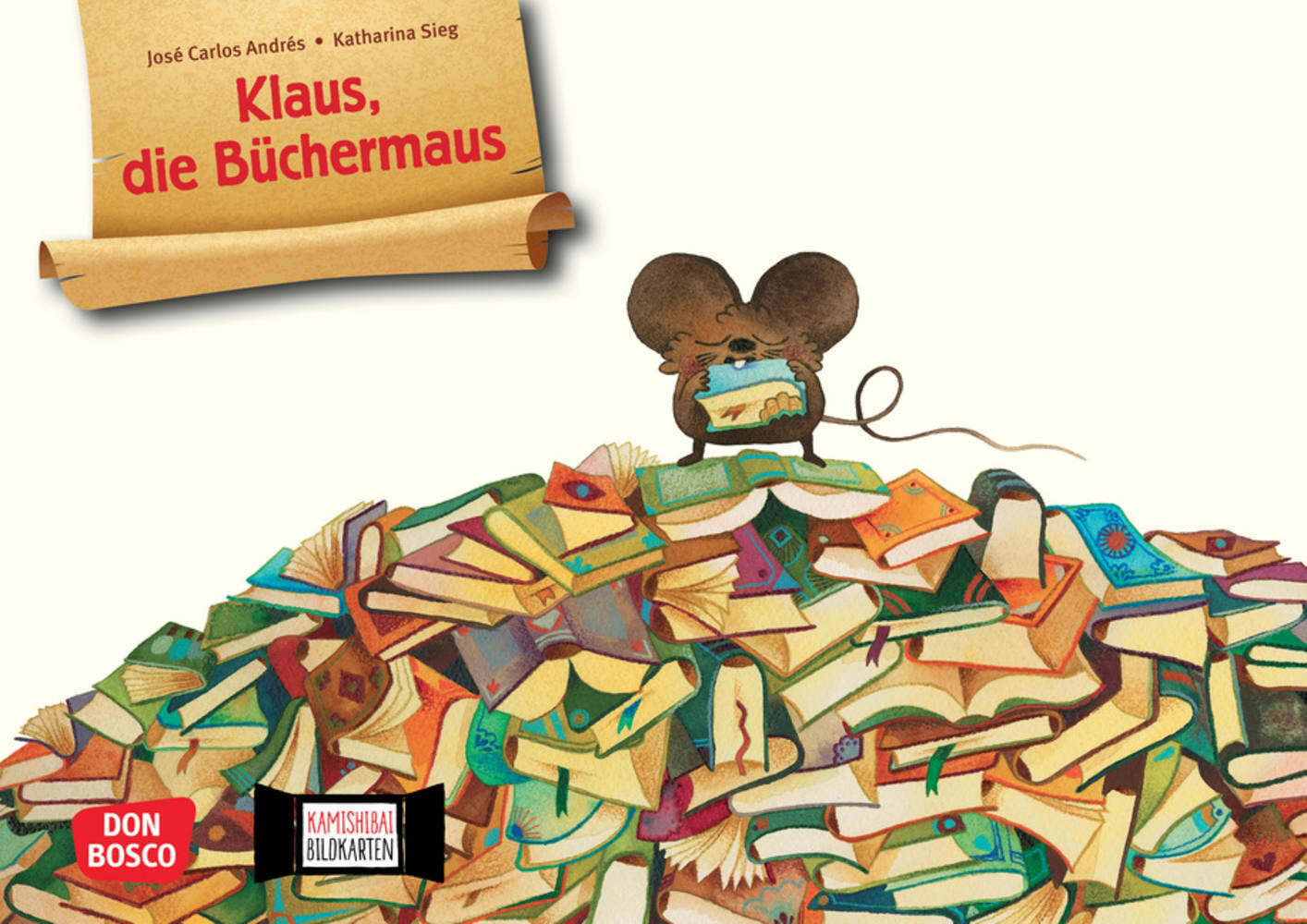 Klaus, die Büchermaus. Kamishibai Bildkartenset main product photo