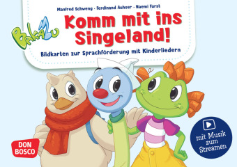 Bakabu. Komm mit ins Singeland! Bildkarten zur Sprachförderung mit Kinderliedern mit Musik zum Streamen, m. 1 Beilage