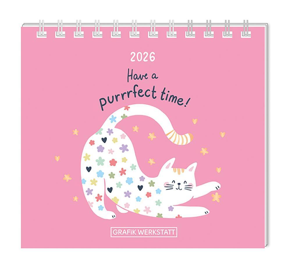 Mini-Kalender 2026 Have a purrrfect time! main product photo