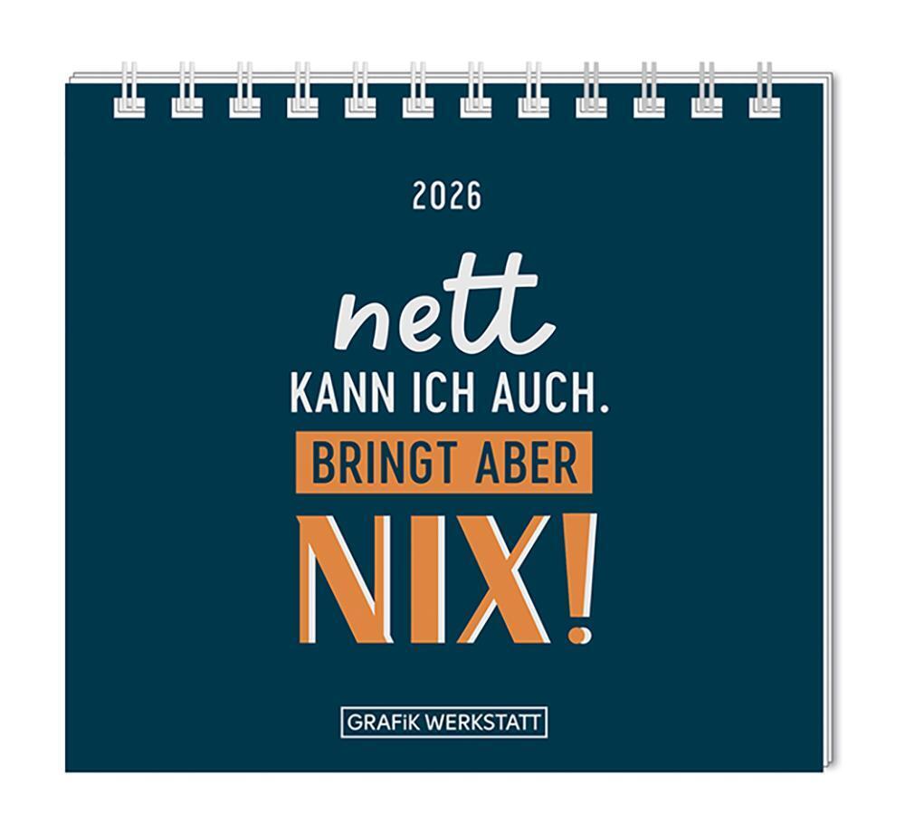Mini-Kalender 2026 Nett kann ich auch main product photo