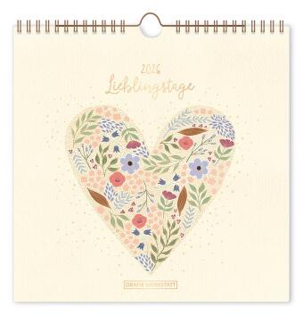 Wandkalender quadratisch 2026 Lieblingstage