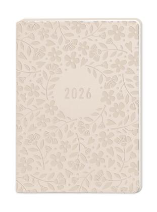 Terminplaner Lederlook 2026 Beige