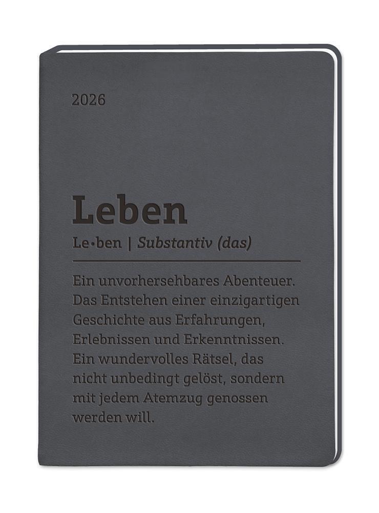 Terminplaner Lederlook 2026 Schwarz main product photo