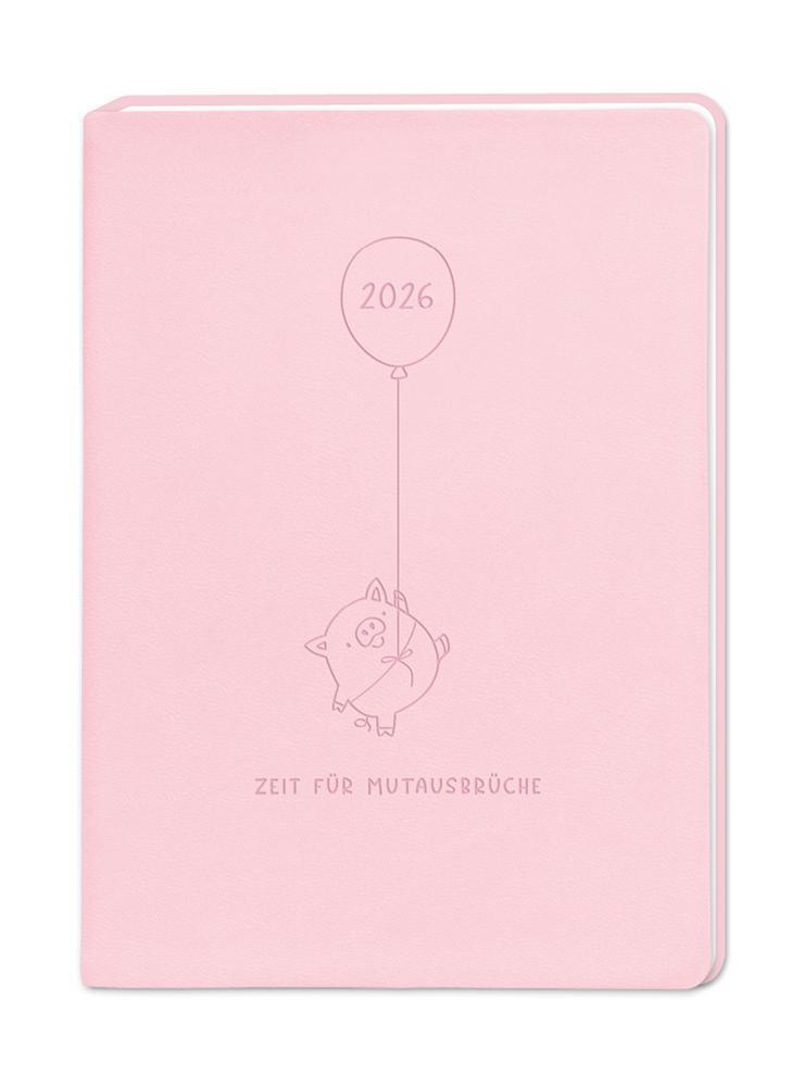 Terminplaner Lederlook 2026 Rosa main product photo