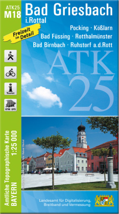 ATK25-M18 Bad Griesbach i.Rottal (Amtliche Topographische Karte 1:25000)