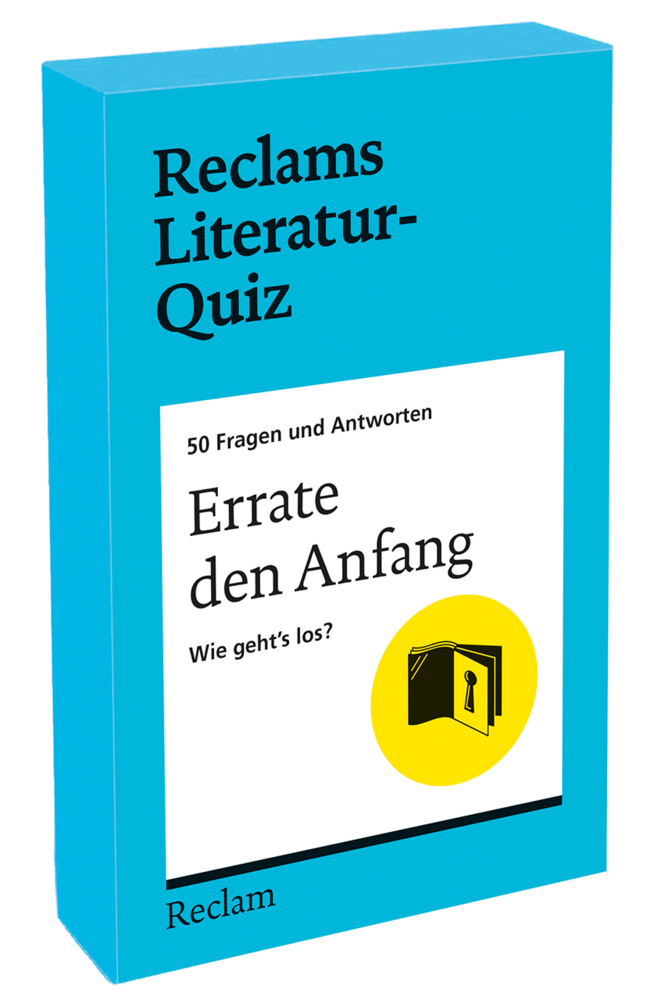 Errate den Anfang. Wie geht's los? 50 Fragen und Antworten für Büchermenschen main product photo