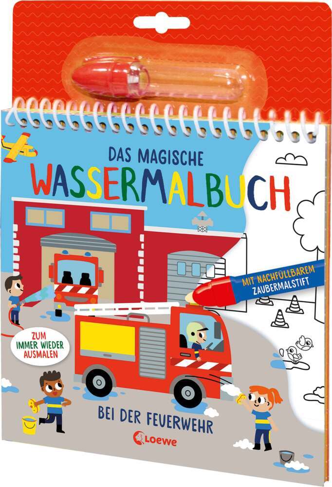 Das magische Wassermalbuch - Bei der Feuerwehr main product photo
