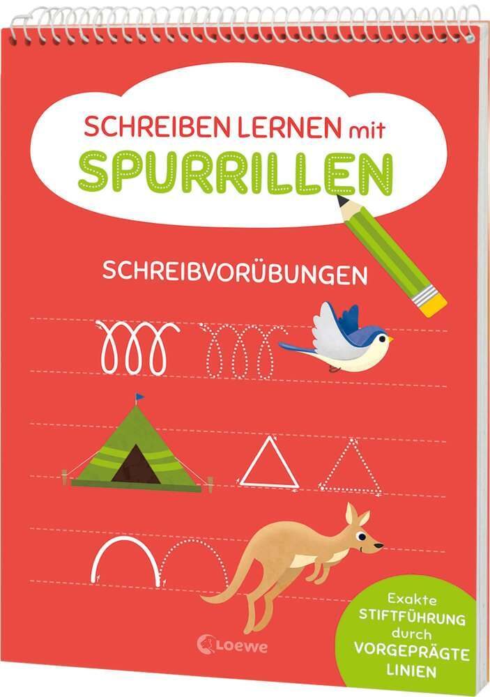 Schreiben lernen mit Spurrillen - Schreibvorübungen main product photo