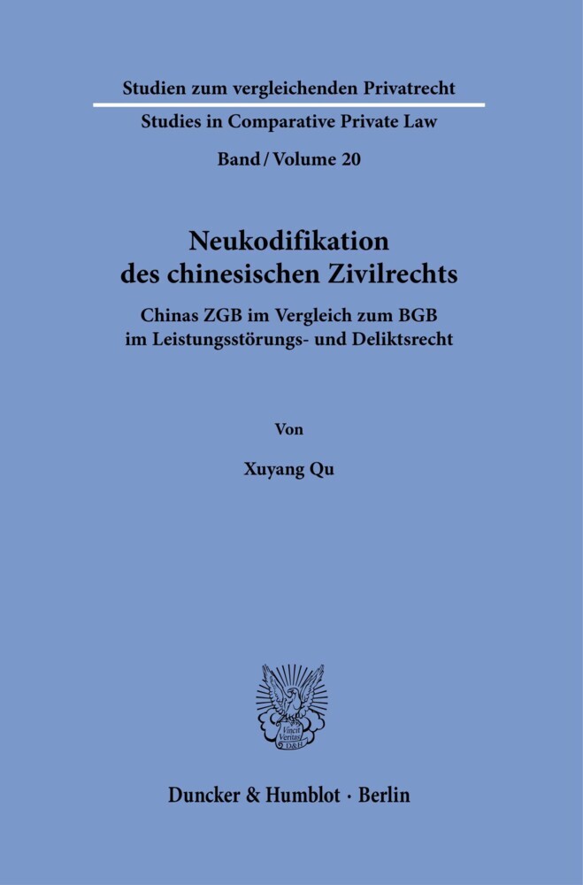 Neukodifikation des chinesischen Zivilrechts. main product photo