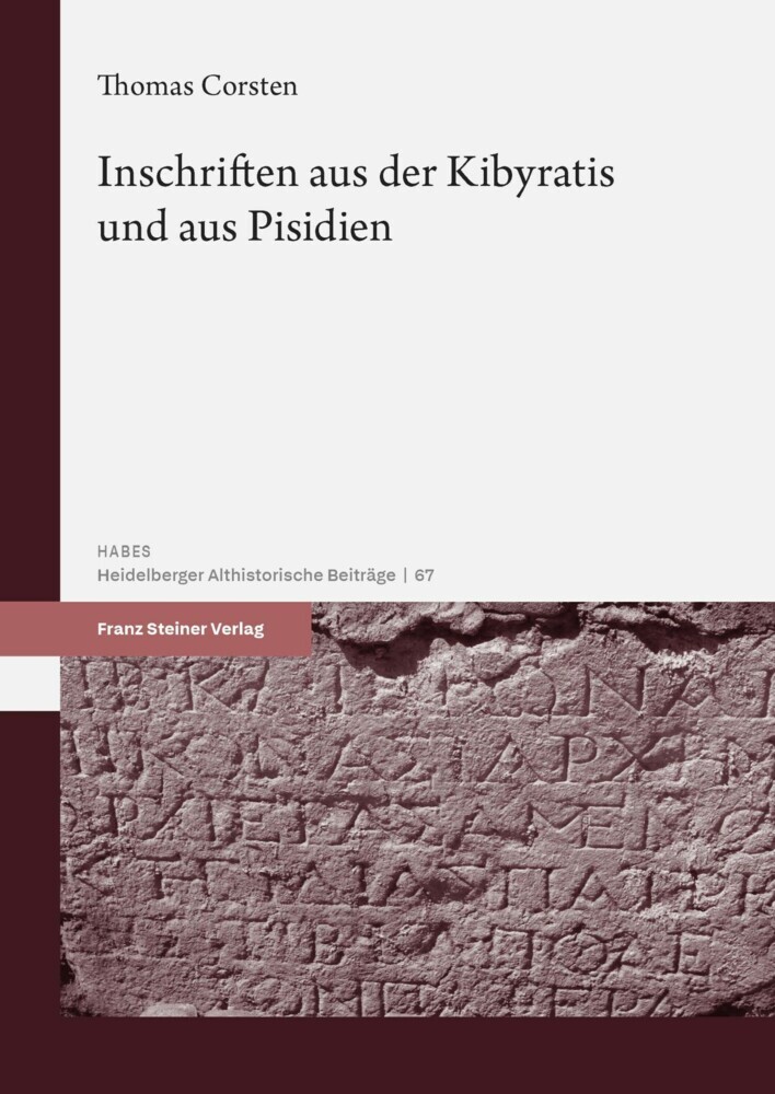 Inschriften aus der Kibyratis und aus Pisidien main product photo