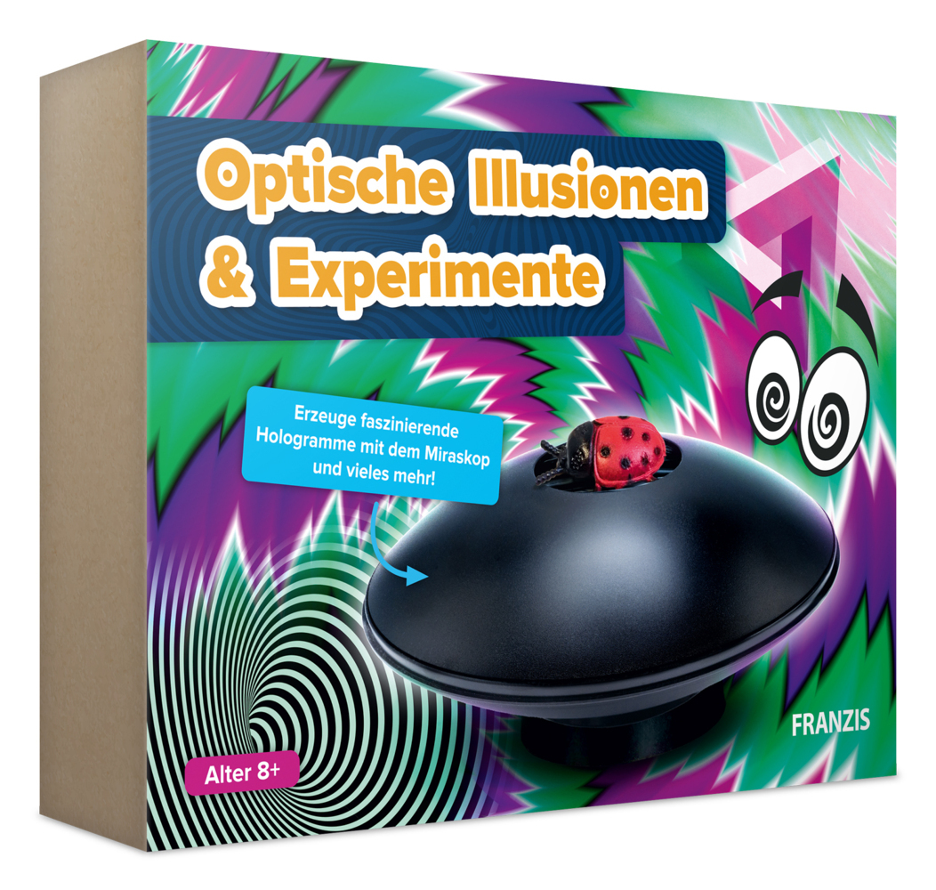 FRANZIS 67230 - Optische Illusionen und Experimente - Erzeuge faszinierende Hologramme mit dem Miraskop und vieles mehr! Für Kinder ab 8 Jahren main product photo