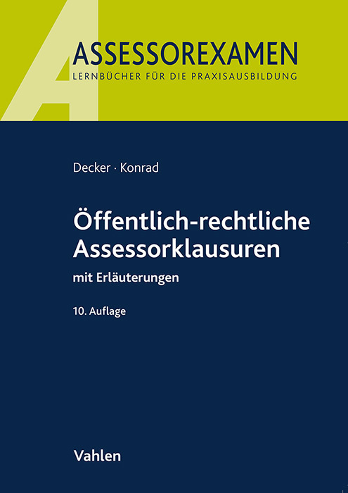 Öffentlich-rechtliche Assessorklausuren main product photo