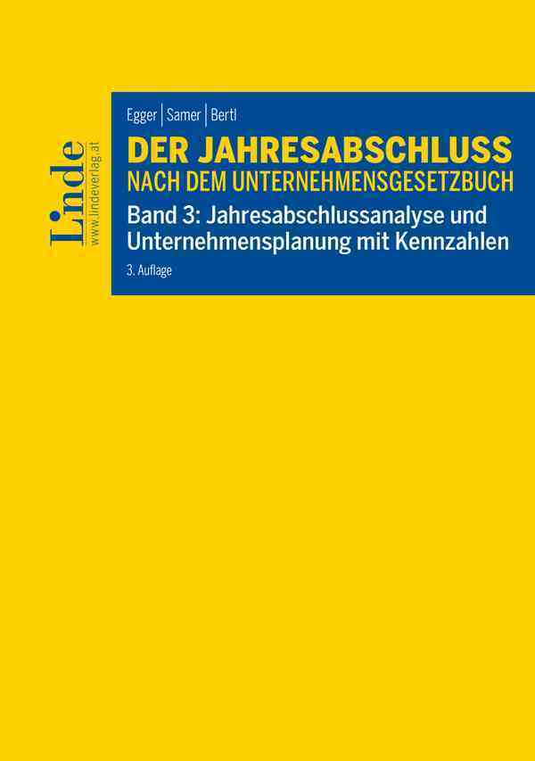 Der Jahresabschluss nach dem Unternehmensgesetzbuch, Band 3 main product photo