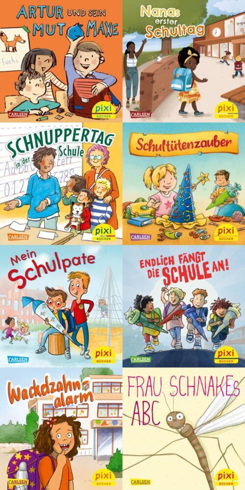 Pixi-8er-Set 304: In die Schule mit Pixi (8x1 Exemplar), 8 Teile main product photo