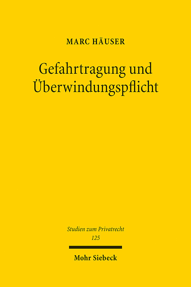 Gefahrtragung und Überwindungspflicht main product photo
