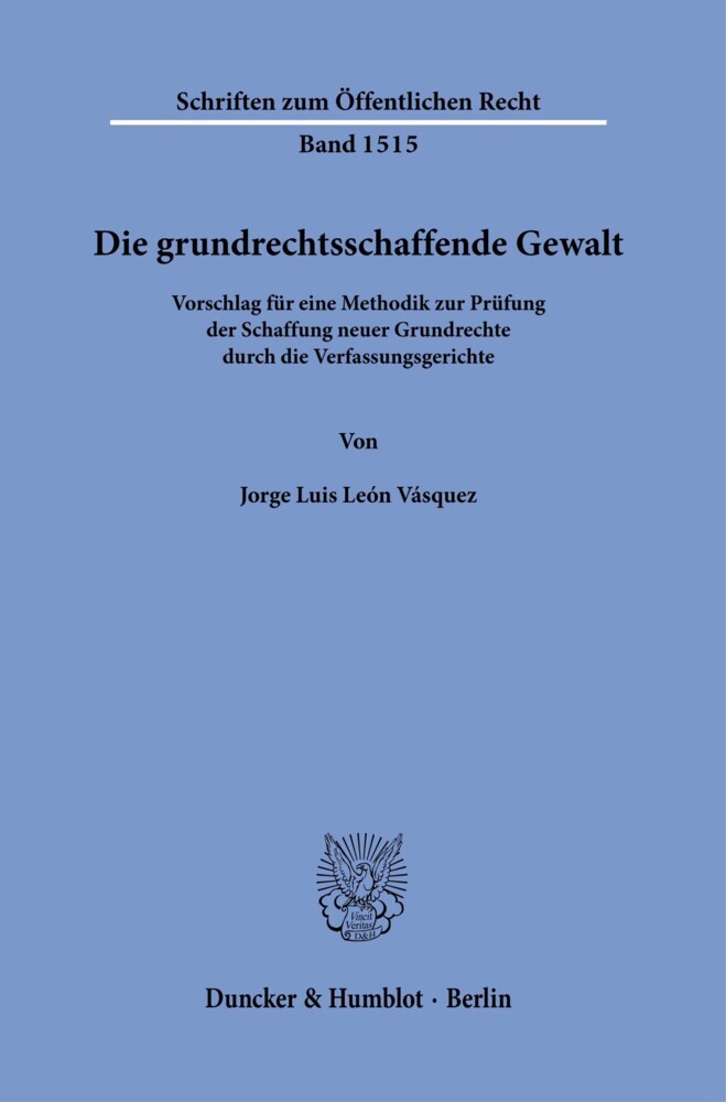 Die grundrechtsschaffende Gewalt. main product photo
