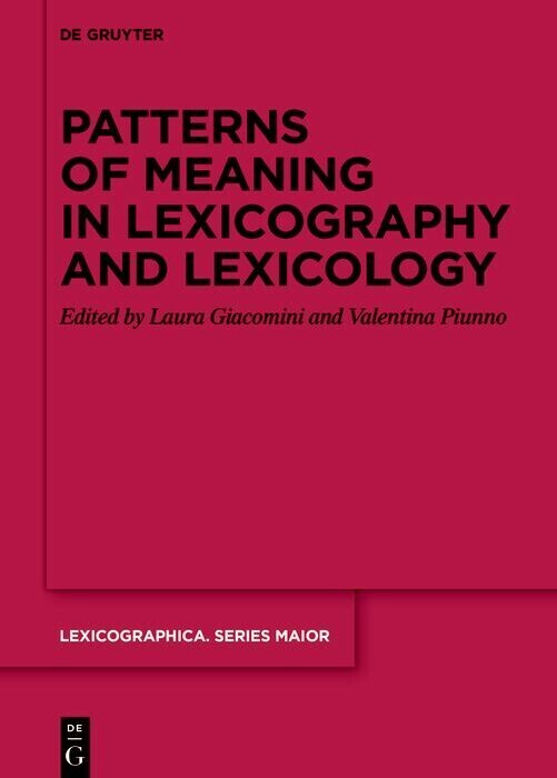 Patterns of meaning in lexicography and lexicology main product photo
