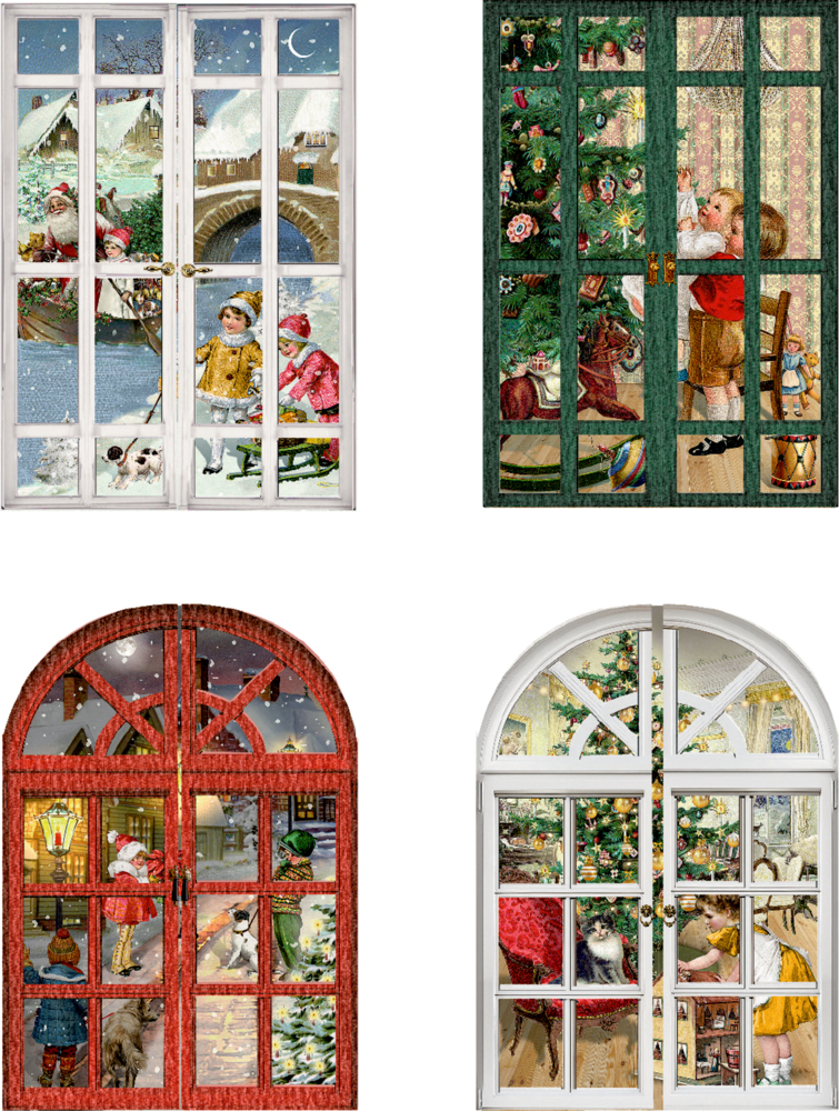 Mini-Adventskalender - Nostalgische Adventsfenster main product photo