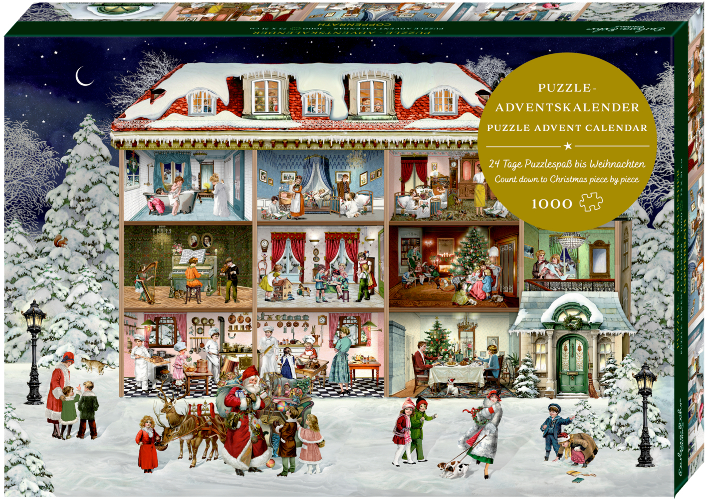 Puzzle-Adventskalender - Unser wunderbares Weihnachtshaus main product photo