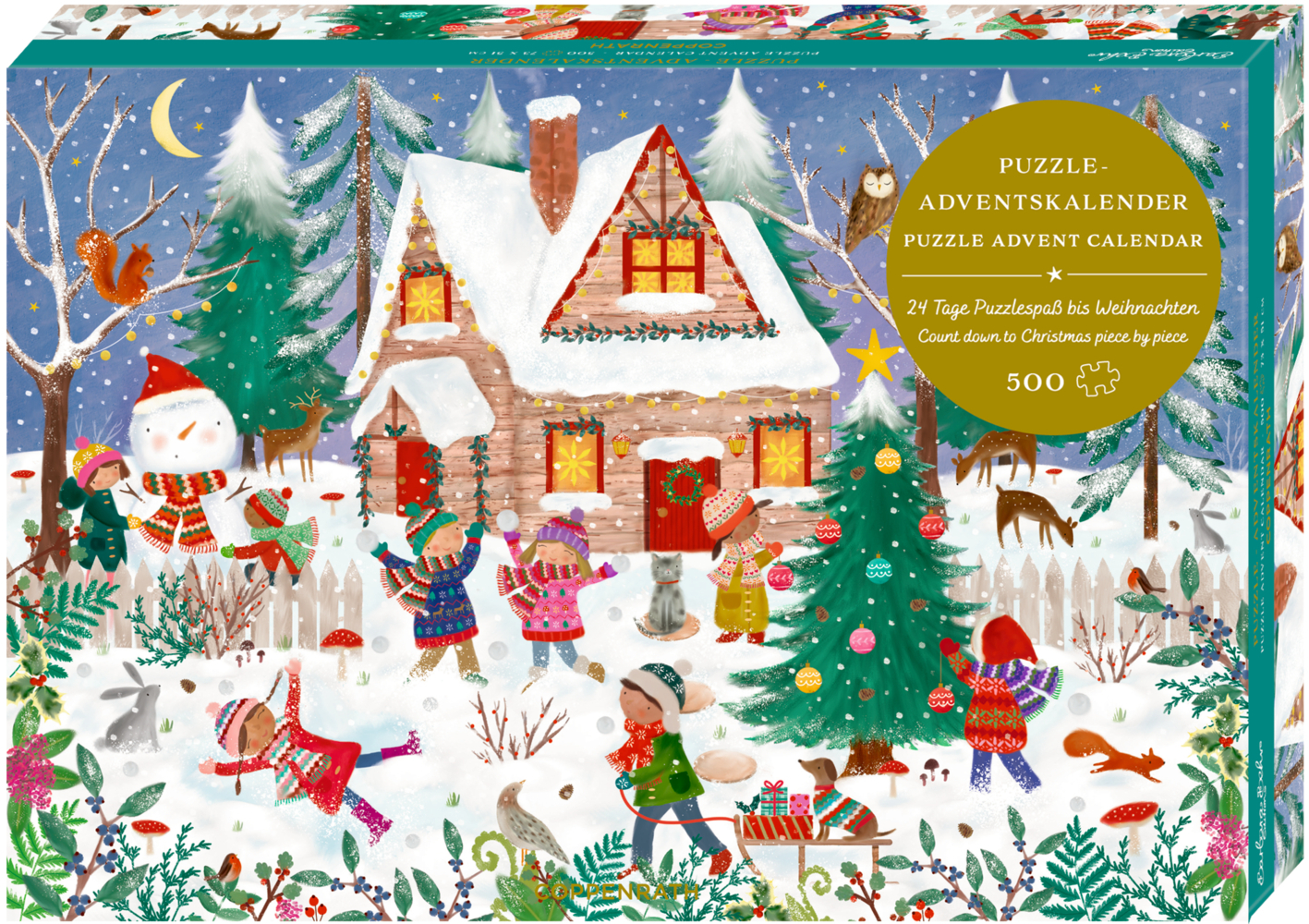 Puzzle-Adventskalender - Fröhliche Winterzeit main product photo