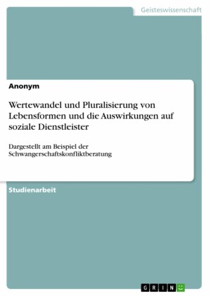 Wertewandel und Pluralisierung von Lebensformen und die Auswirkungen auf soziale Dienstleister