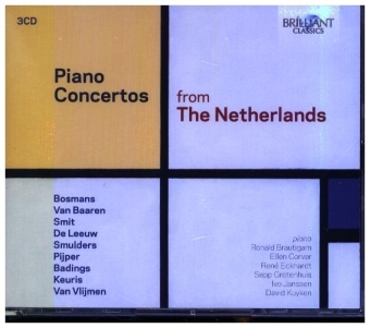 Piano Concertos From The Netherlands, 3 Audio-CD