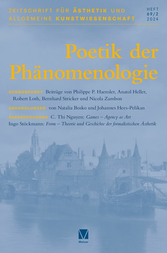 Zeitschrift für Ästhetik und Allgemeine Kunstwissenschaft main product photo