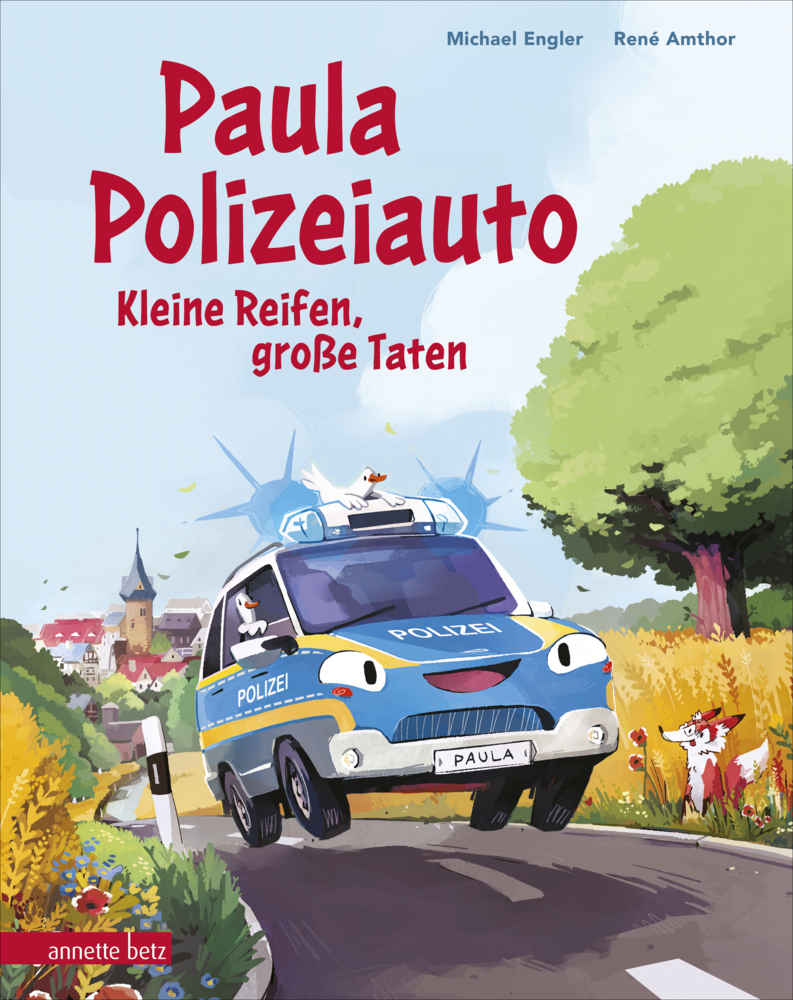 Paula Polizeiauto - Kleine Reifen, große Taten: Abenteuer-Bilderbuch ab 4 Jahren mit sprechenden Autos main product photo