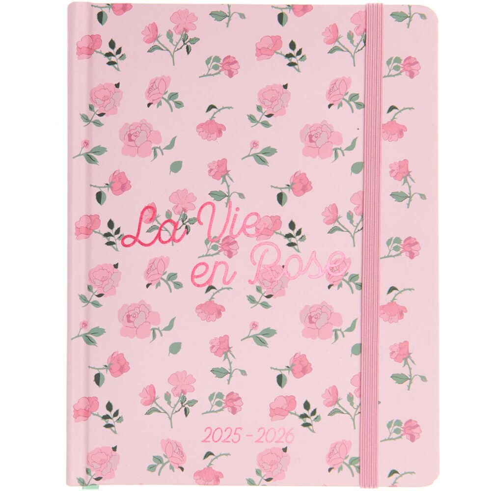 Agenda 2025/2026, DIN A6, La Vie en Rose, Rosa main product photo