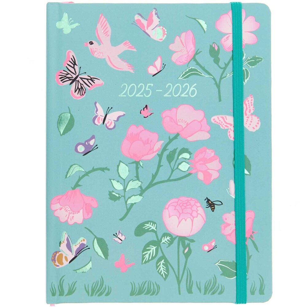 Agenda 2025/2026, DIN A6, La Vie en Rose, Grün main product photo