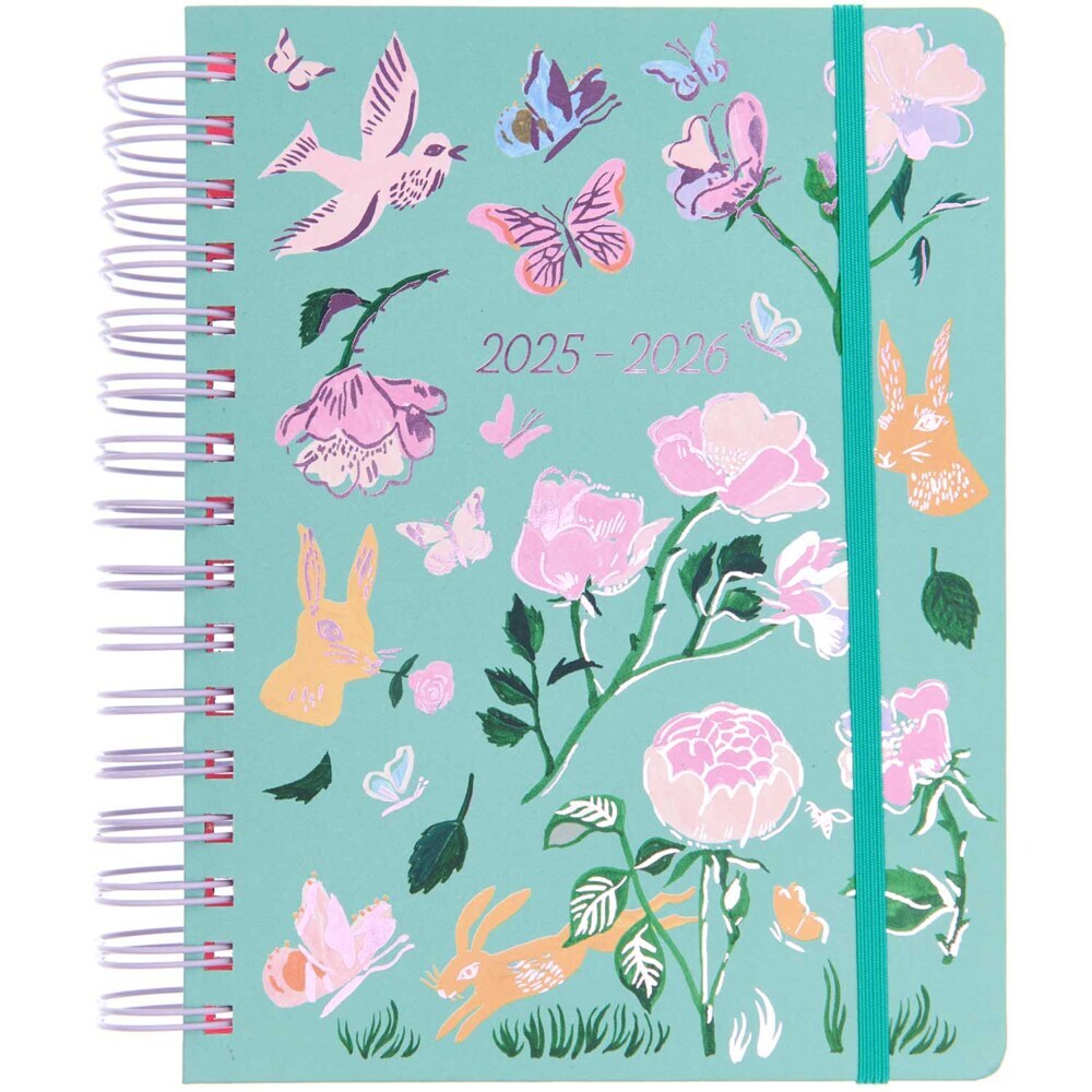 Agenda 2025/2026, DIN A5, La Vie en Rose, Grün main product photo