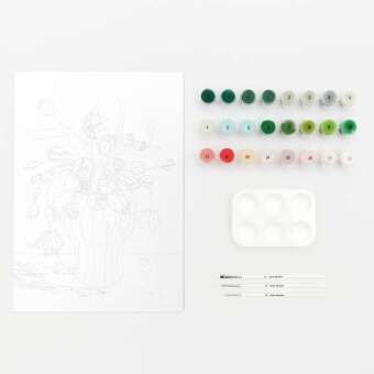 Malen nach Zahlen Set, Tulpen Bouquet, 26 x 37 cm, FSC 100%