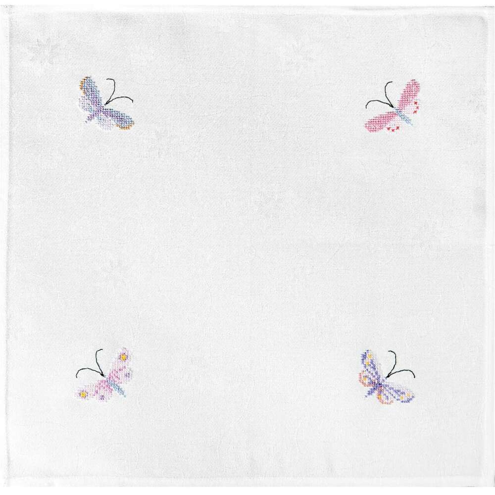 Stickpackung Gezählter Kreuzstich, Servietten mit Schmetterlingen main product photo