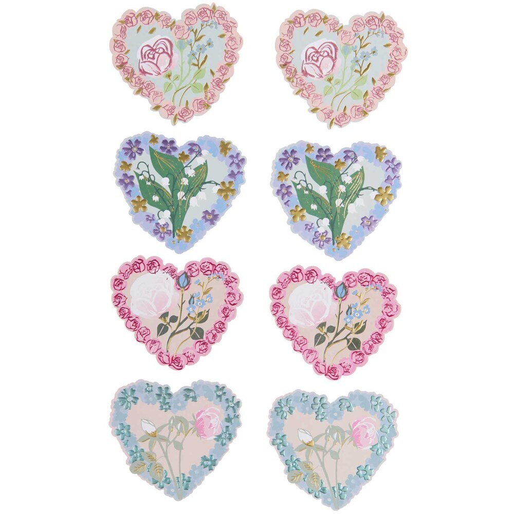 Kartenset La Vie en Rose, Herzen FSC MIX main product photo
