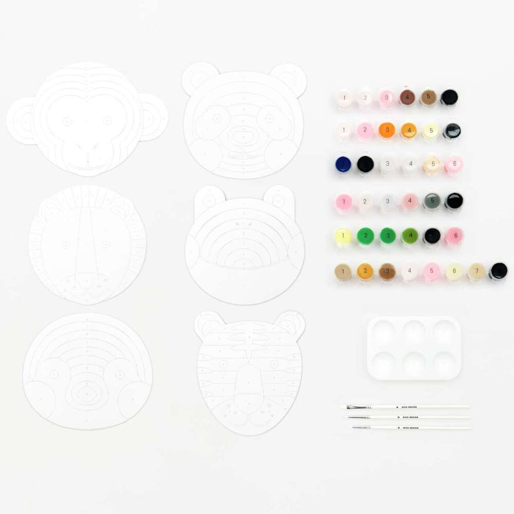 Malen Nach Zahlen Set of 6 friends, 6 Motive, FSC 100% main product photo