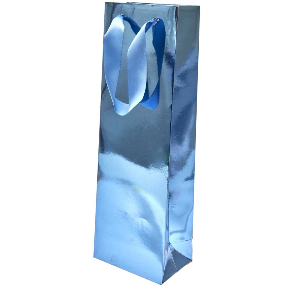 Flaschentüte Metallic Blau, FSC MIX main product photo