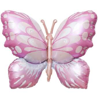 Folienballon Princess Butterfly, Pink/Orange