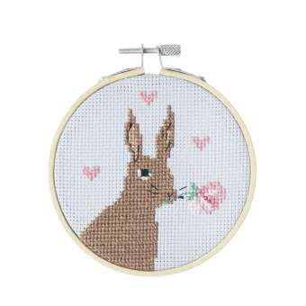 Stickpackung Gezählter Kreuzstich, Romantischer Hase
