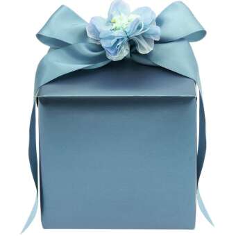 Geschenkpapier Metallic Blau, Matt, FSC MIX