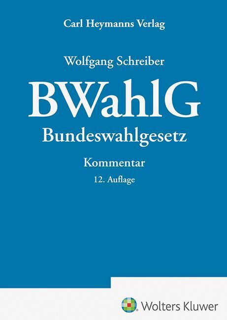 BWahlG - Kommentar main product photo