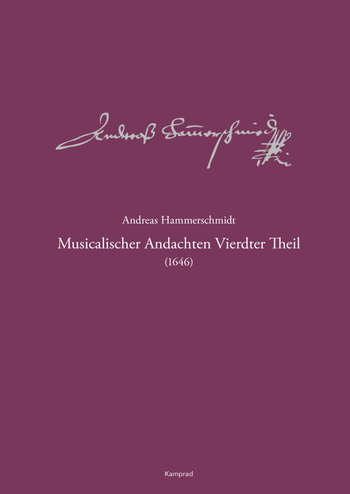 Andreas-Hammerschmidt-Werkausgabe Band 6: Musicalischer Andachten Vierdter Theil (1646) main product photo