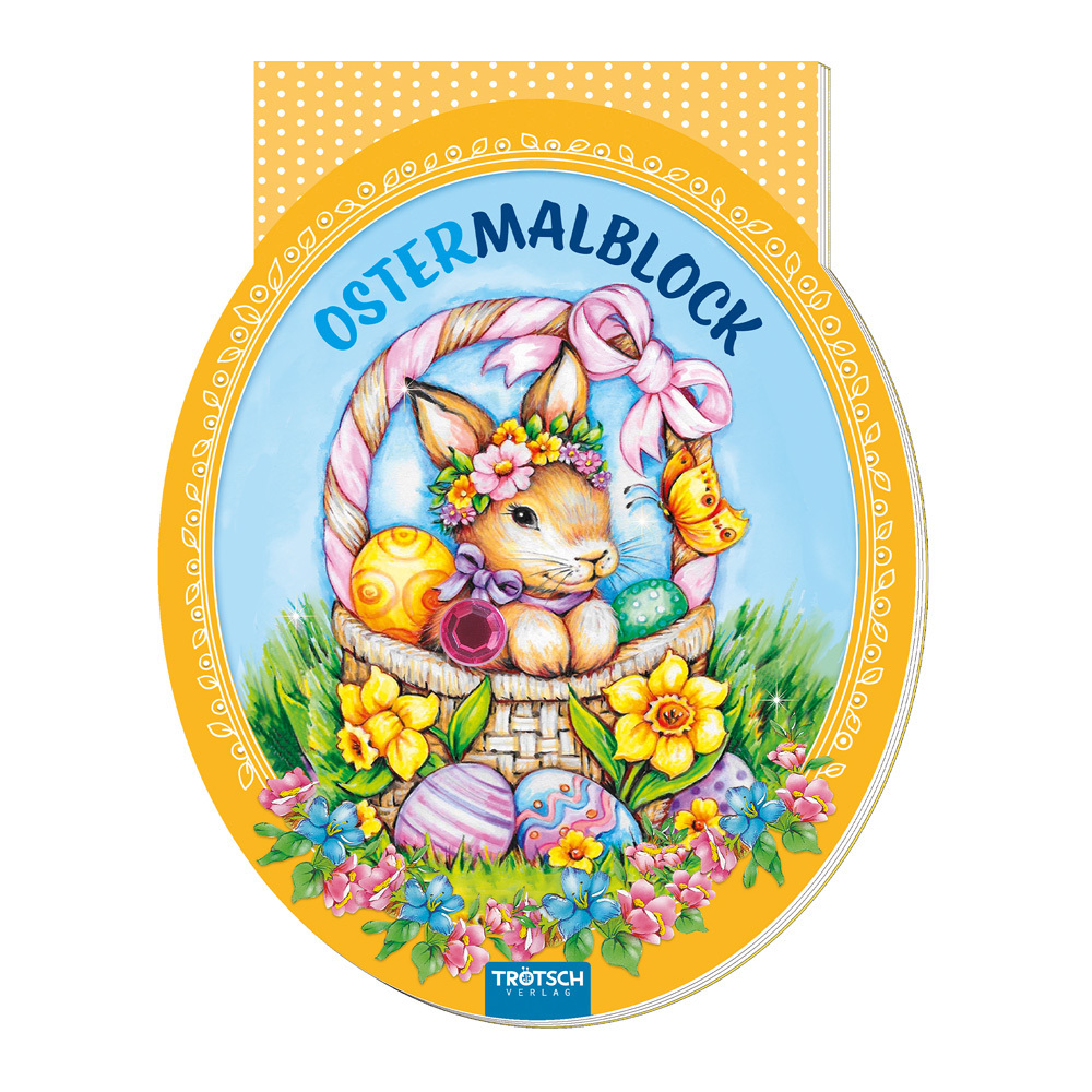 Trötsch Ostermalblock mit Glitzerstein main product photo