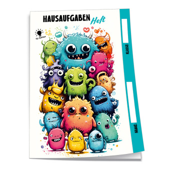 Trötsch Hausaufgabenheft für Schlaue Monster